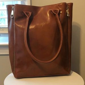 Brown Leather Steve Madden Tote